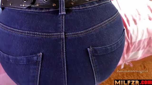 Son Cums On Mom’s New Sexy Jeans